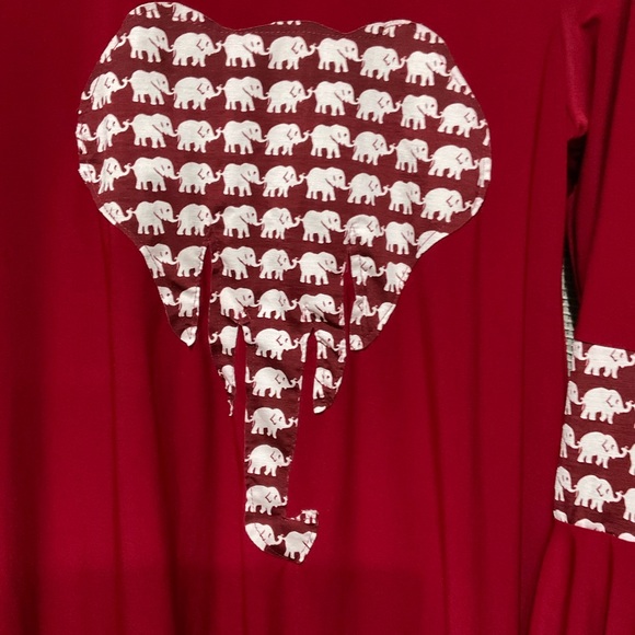 Alabama Tunic with Elephant Design, Size Medium - Picture 4 of 7